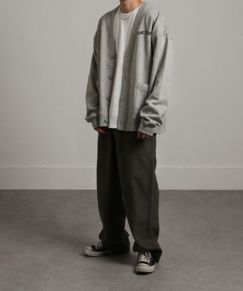 UNCORD（アンコード）の「【UNCORD】 ワンポイントロゴ刺繍スウェットカーディガン（カーディガン/ボレロ・メンズ・グレー/ブラック/ネイビー/オートミール・MEDIUM/LARGE/X-LARGE）」の10枚目の写真