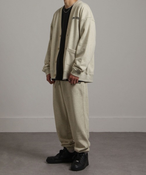 UNCORD（アンコード）の「【UNCORD】 ワンポイントロゴ刺繍スウェットカーディガン（カーディガン/ボレロ・メンズ・グレー/ブラック/ネイビー/オートミール・MEDIUM/LARGE/X-LARGE）」の12枚目の写真