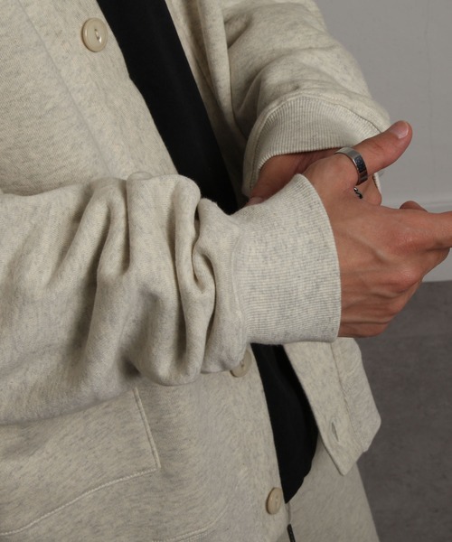 UNCORD（アンコード）の「【UNCORD】 ワンポイントロゴ刺繍スウェットカーディガン（カーディガン/ボレロ・メンズ・グレー/ブラック/ネイビー/オートミール・MEDIUM/LARGE/X-LARGE）」の14枚目の写真