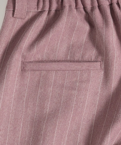 MUHET（ミュエータ）の「ストライプパンツ（スラックス・レディース・ブラック/ピンク/カーキ・SMALL/X-LARGE/MEDIUM）」の21枚目の写真