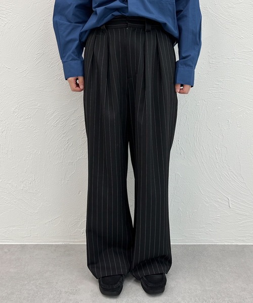 MUHET（ミュエータ）の「ストライプパンツ（スラックス）」 - WEAR