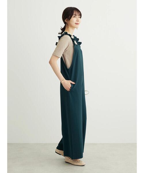 RAY CASSIN FAVORI（レイカズンフェバリ）の「・RAY　CASSIN　ラッフルショルダーサロペット（ワンピース・レディース・ネイビー/ブラック/グリーン・FREE）」の14枚目の写真