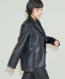 A de a.v.v | 裾釦開きレザージャケット(その他アウター)