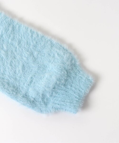 BREEZE(ブリーズ)の「シャギーニットカーデ(ニット/セーター・キッズ・サックスブルー/オレンジ・90/100/120/140)」の7枚目の写真