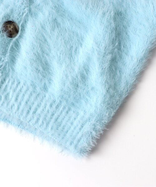 BREEZE(ブリーズ)の「シャギーニットカーデ(ニット/セーター・キッズ・サックスブルー/オレンジ・90/100/120/140)」の12枚目の写真