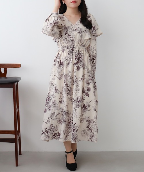 ASTORIA ODIER（アストリアオディール）の「トワルト柄ワンピース（ワンピース・レディース・ブラック/パープル/グレー・MEDIUM）」の3枚目の写真