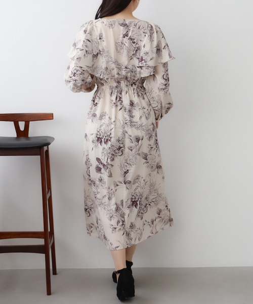 ASTORIA ODIER（アストリアオディール）の「トワルト柄ワンピース（ワンピース・レディース・ブラック/パープル/グレー・MEDIUM）」の6枚目の写真
