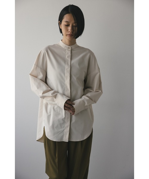 STYLEMIXER（スタイルミキサー）の「タイデザインロングシャツ（シャツ/ブラウス・レディース・ベージュ/アイボリー/ブラック・FREE）」の10枚目の写真