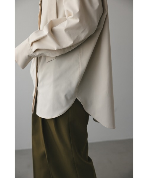 STYLEMIXER（スタイルミキサー）の「タイデザインロングシャツ（シャツ/ブラウス・レディース・ベージュ/アイボリー/ブラック・FREE）」の11枚目の写真