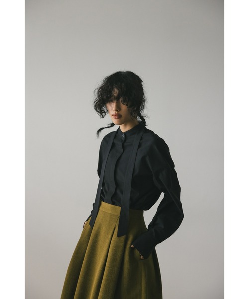 STYLEMIXER（スタイルミキサー）の「タイデザインロングシャツ（シャツ/ブラウス・レディース・ベージュ/アイボリー/ブラック・FREE）」の20枚目の写真