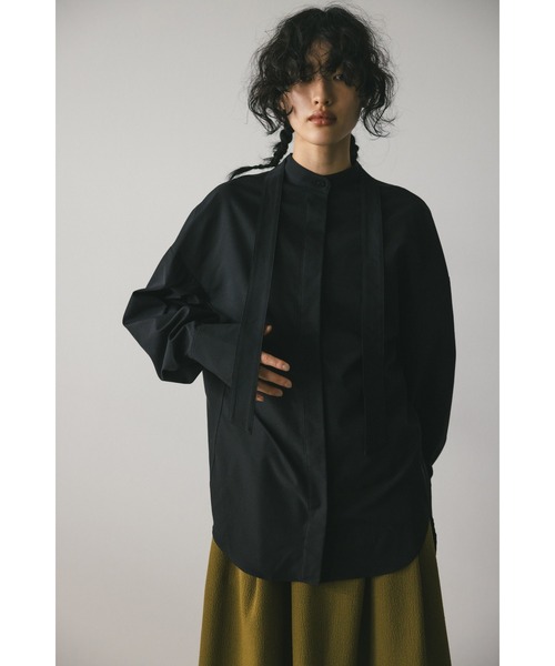 STYLEMIXER（スタイルミキサー）の「タイデザインロングシャツ（シャツ/ブラウス・レディース・ベージュ/アイボリー/ブラック・FREE）」の21枚目の写真