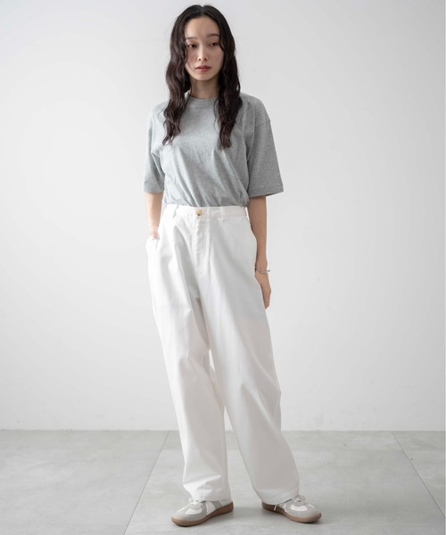 WEGO（ウィゴー）の「WEGO/【XSサイズ展開】チノイージーワイドパンツ（チノパンツ・メンズ・ダークグリーン/ホワイト/ベージュ/ブラック・MEDIUM/LARGE/SMALL/X-SMALL）」の20枚目の写真