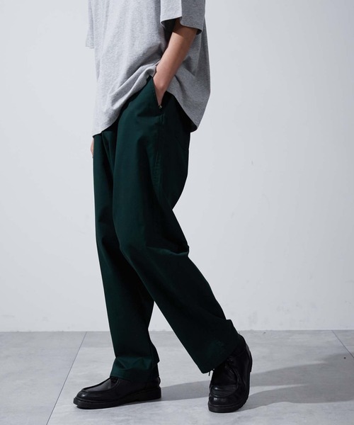 WEGO（ウィゴー）の「WEGO/【XSサイズ展開】チノイージーワイドパンツ（チノパンツ・メンズ・ダークグリーン/ホワイト/ベージュ/ブラック・MEDIUM/LARGE/SMALL/X-SMALL）」の14枚目の写真