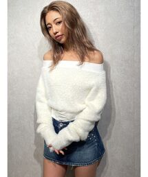 GYDA | 2WAYウエストレースアップオフショルニット トップス(ニット/セーター)