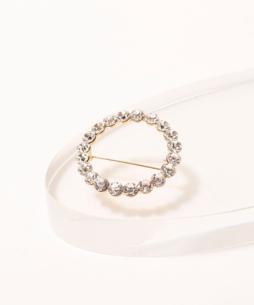 NOLLEY’S（ノーリーズ）の「キラサークルブローチ（ブローチ/コサージュ・レディース・クリア・FREE）」の2枚目の写真