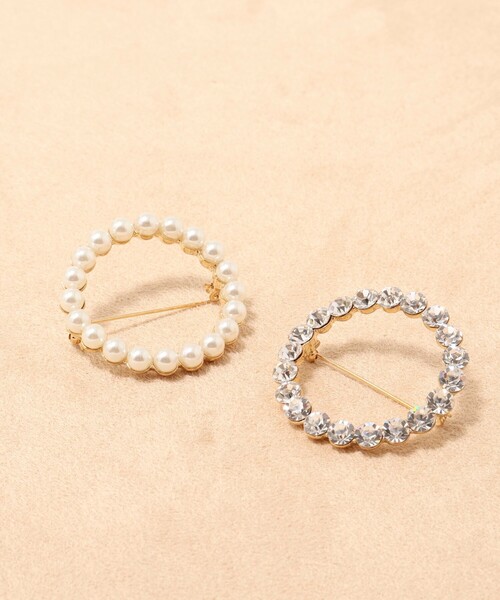 NOLLEY’S（ノーリーズ）の「キラサークルブローチ（ブローチ/コサージュ・レディース・クリア・FREE）」の6枚目の写真