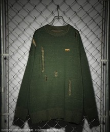 JEANASIS | 【アニメ『ジョジョ奇妙な冒険 ストーンオーシャン』×JEANASIS】ダメージニット/985167(ニット/セーター)