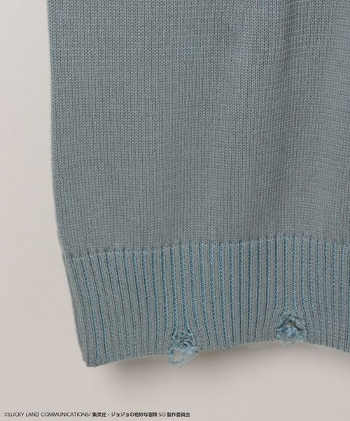 JEANASIS（ジーナシス）の「【アニメ『ジョジョ奇妙な冒険 ストーンオーシャン』×JEANASIS】ダメージニット/985167（ニット/セーター・レディース・グレー系その他/グリーン系その他・FREE）」の22枚目の写真