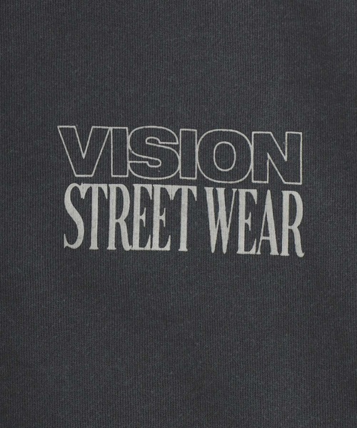 VISION STREET WEAR(ヴィジョンストリートウェア)の「VISION STREET WEAR/ヴィジョンストリートウエア オーバーサイズ 裏起毛 ピグメント ワンポイント バックプリントロゴ スウェットトレーナー レディース メンズ(スウェット・レディース・ブラック系その他2/ブラック系その他/ブラック系その他3・L/M/LL)」の16枚目の写真