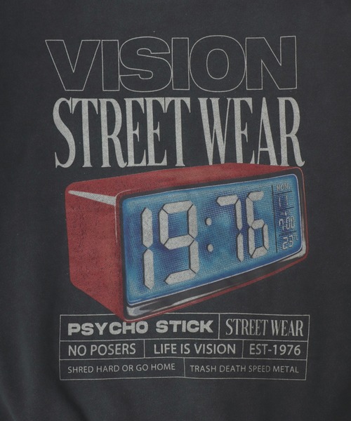 VISION STREET WEAR(ヴィジョンストリートウェア)の「VISION STREET WEAR/ヴィジョンストリートウエア オーバーサイズ 裏起毛 ピグメント ワンポイント バックプリントロゴ スウェットトレーナー レディース メンズ(スウェット・レディース・ブラック系その他2/ブラック系その他/ブラック系その他3・L/M/LL)」の18枚目の写真