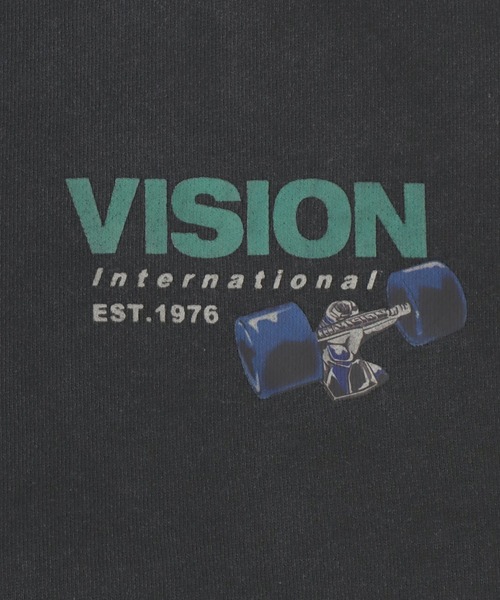 VISION STREET WEAR(ヴィジョンストリートウェア)の「VISION STREET WEAR/ヴィジョンストリートウエア オーバーサイズ 裏起毛 ピグメント ワンポイント バックプリントロゴ スウェットトレーナー レディース メンズ(スウェット・レディース・ブラック系その他2/ブラック系その他/ブラック系その他3・L/M/LL)」の19枚目の写真