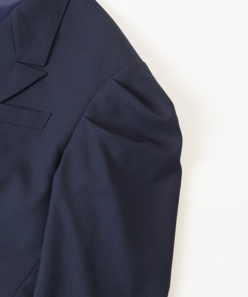 WOOL PUFF DOUBLE BREASTED JACKET ウールパフダブルブレスト