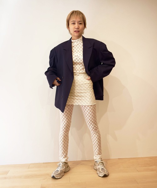 WOOL PUFF DOUBLE BREASTED JACKET ウールパフダブルブレスト