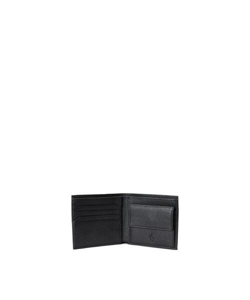 『POLO RALPH LAUREN』ペブルレザーウォレット POLO RALPH LAUREN 財布 ソフトシュリンクレザー ビルフォールド