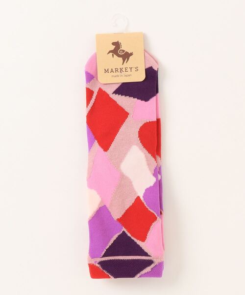 MARKEY'S(マーキーズ)の「クルーソックス/kirakira(19~22cm)(ソックス/靴下・キッズ・ピンク/ブラック/ベージュ・M/L)」の6枚目の写真