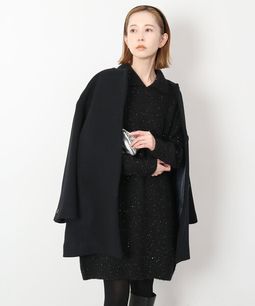 SLOBE IENA（スローブイエナ）の「スパンコールニットミニワンピース（ワンピース・レディース・ブラック・FREE）」の7枚目の写真
