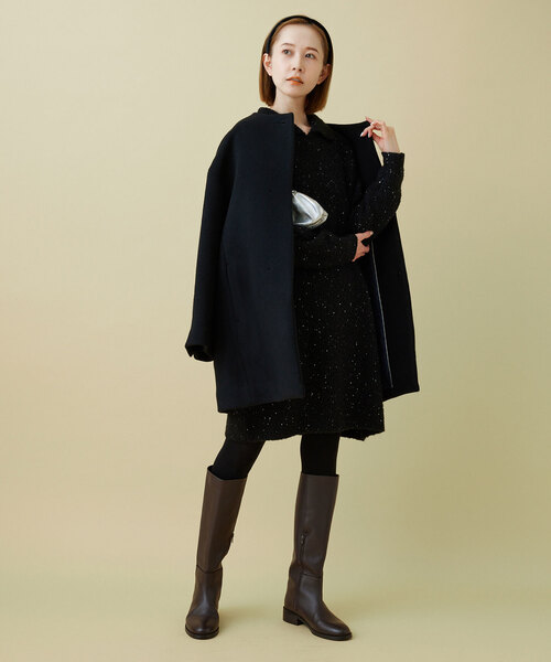 SLOBE IENA（スローブイエナ）の「スパンコールニットミニワンピース（ワンピース・レディース・ブラック・FREE）」の11枚目の写真