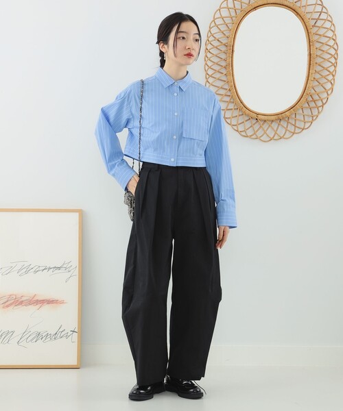 Ray BEAMS(レイビームス)の「Ray BEAMS / タック バルーン パンツ(その他パンツ・レディース・ピンク/ブラック・1/0)」の3枚目の写真