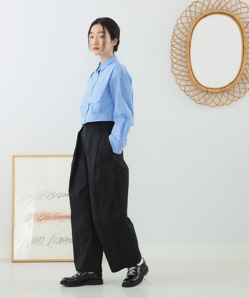 Ray BEAMS(レイビームス)の「Ray BEAMS / タック バルーン パンツ(その他パンツ・レディース・ピンク/ブラック・1/0)」の4枚目の写真