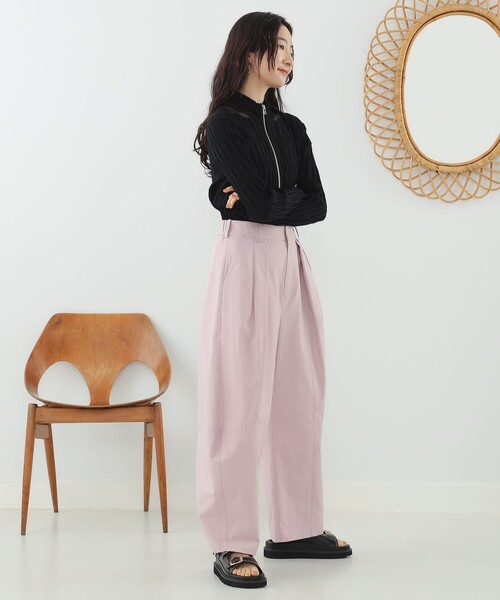 Ray BEAMS(レイビームス)の「Ray BEAMS / タック バルーン パンツ(その他パンツ・レディース・ピンク/ブラック・1/0)」の14枚目の写真