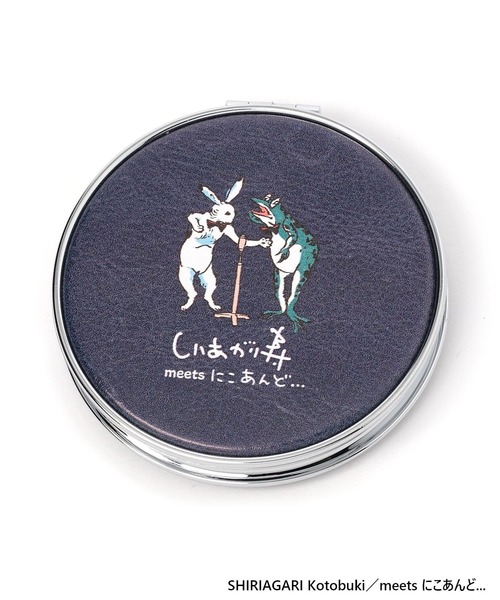niko and...（ニコアンド）の「【しりあがり寿】コラボ ミラーラウンド（その他小物・レディース・ネイビー・0）」の2枚目の写真