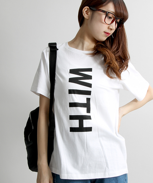 WEGO(ウィゴー)の「WEGO/バーティカルロゴTシャツ(Tシャツ/カットソー・メンズ・ホワイト/ブラック・LARGE/MEDIUM)」の13枚目の写真