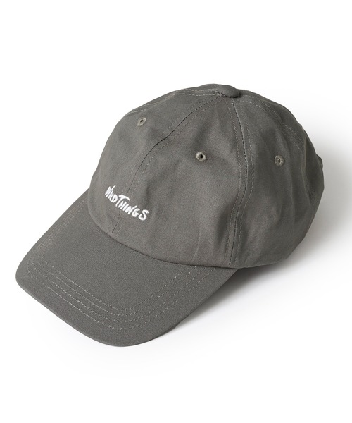 WILD THINGS（ワイルドシングス）の「【WILD THINGS/ワイルドシングス】LOGO CAP / フロントロゴ刺繍キャップ（キャップ・メンズ・ベージュ/グリーン/ブルー/セージグリーン/ブラック・FREE）」の4枚目の写真