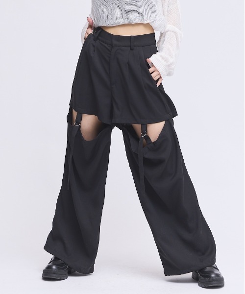 17HR（セブンティーンアワーズ）の「マルチウェイセパレートパンツ（その他パンツ・レディース・ブラック/チャコールグレー/グレー・MEDIUM/SMALL）」の20枚目の写真