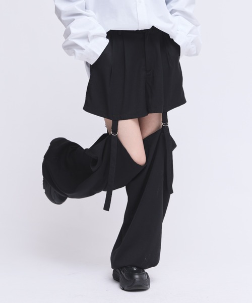 17HR（セブンティーンアワーズ）の「マルチウェイセパレートパンツ（その他パンツ・レディース・ブラック/チャコールグレー/グレー・MEDIUM/SMALL）」の5枚目の写真