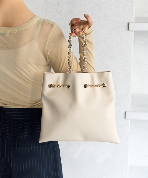 LE TALON（ルタロン）の「LE TALON 3WAYチェーンBAG（ショルダーバッグ・レディース・ブラック/ホワイト・FREE）」の21枚目の写真