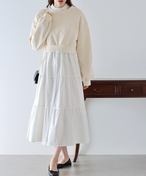 BLUEEAST（ブルーイースト）の「バックリボンスウェット（スウェット・レディース・アイボリー/グレー/ブラック・MEDIUM）」の10枚目の写真