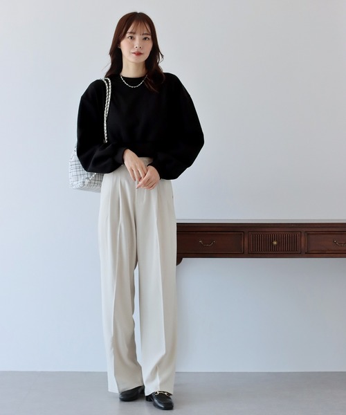 BLUEEAST（ブルーイースト）の「バックリボンスウェット（スウェット・レディース・アイボリー/グレー/ブラック・MEDIUM）」の16枚目の写真