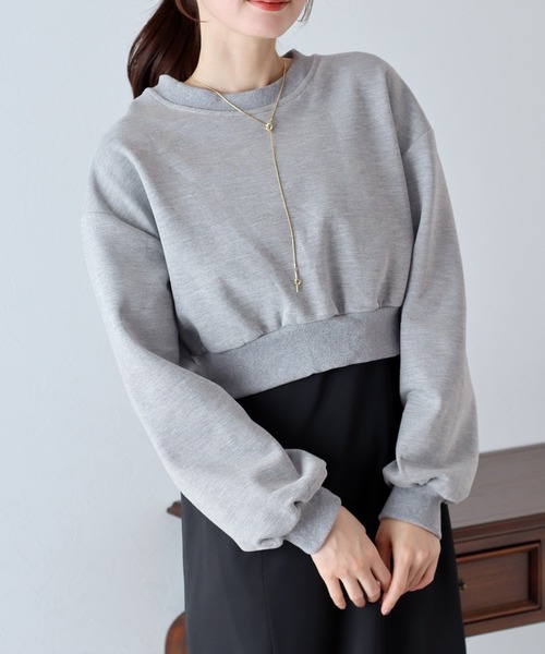 BLUEEAST（ブルーイースト）の「バックリボンスウェット（スウェット・レディース・アイボリー/グレー/ブラック・MEDIUM）」の17枚目の写真