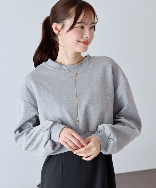 BLUEEAST（ブルーイースト）の「バックリボンスウェット（スウェット・レディース・アイボリー/グレー/ブラック・MEDIUM）」の18枚目の写真