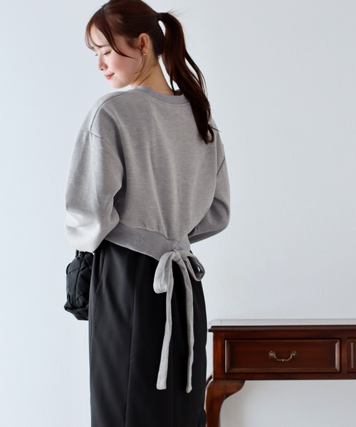 BLUEEAST（ブルーイースト）の「バックリボンスウェット（スウェット・レディース・アイボリー/グレー/ブラック・MEDIUM）」の20枚目の写真