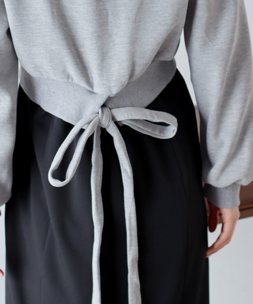 BLUEEAST（ブルーイースト）の「バックリボンスウェット（スウェット・レディース・アイボリー/グレー/ブラック・MEDIUM）」の21枚目の写真