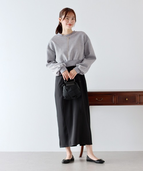 BLUEEAST（ブルーイースト）の「バックリボンスウェット（スウェット・レディース・アイボリー/グレー/ブラック・MEDIUM）」の22枚目の写真