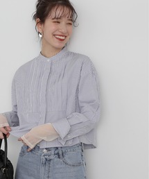 N.（N. Natural Beauty Basic） | ◆ブザムピンタッククロップドシャツ(シャツ/ブラウス)