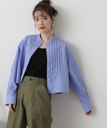 N.（N. Natural Beauty Basic） | ◆ブザムピンタッククロップドシャツ(シャツ/ブラウス)