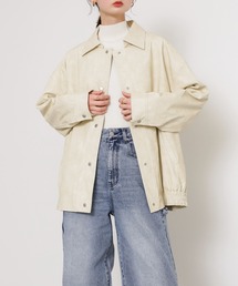 SENSE OF PLACE by URBAN RESEARCH | レザーライクルーズジャケット(その他アウター)